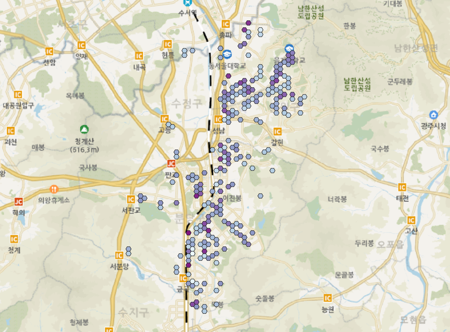 '경기도 성남시 병원 입지 매력도'상품 썸네일 이미지