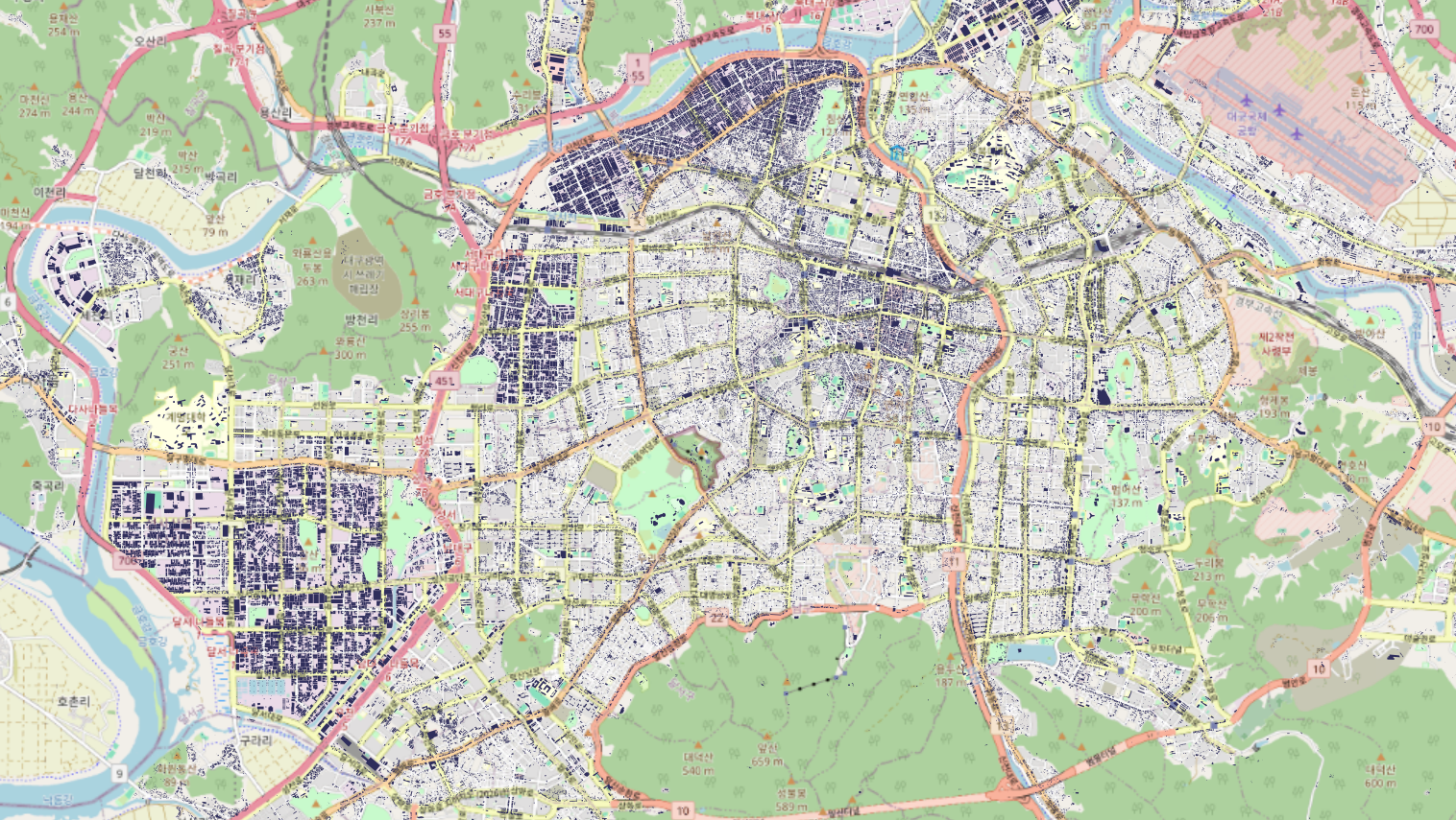 '대구광역시 건물단위 의료시설 입지매력도'상품 썸네일 이미지