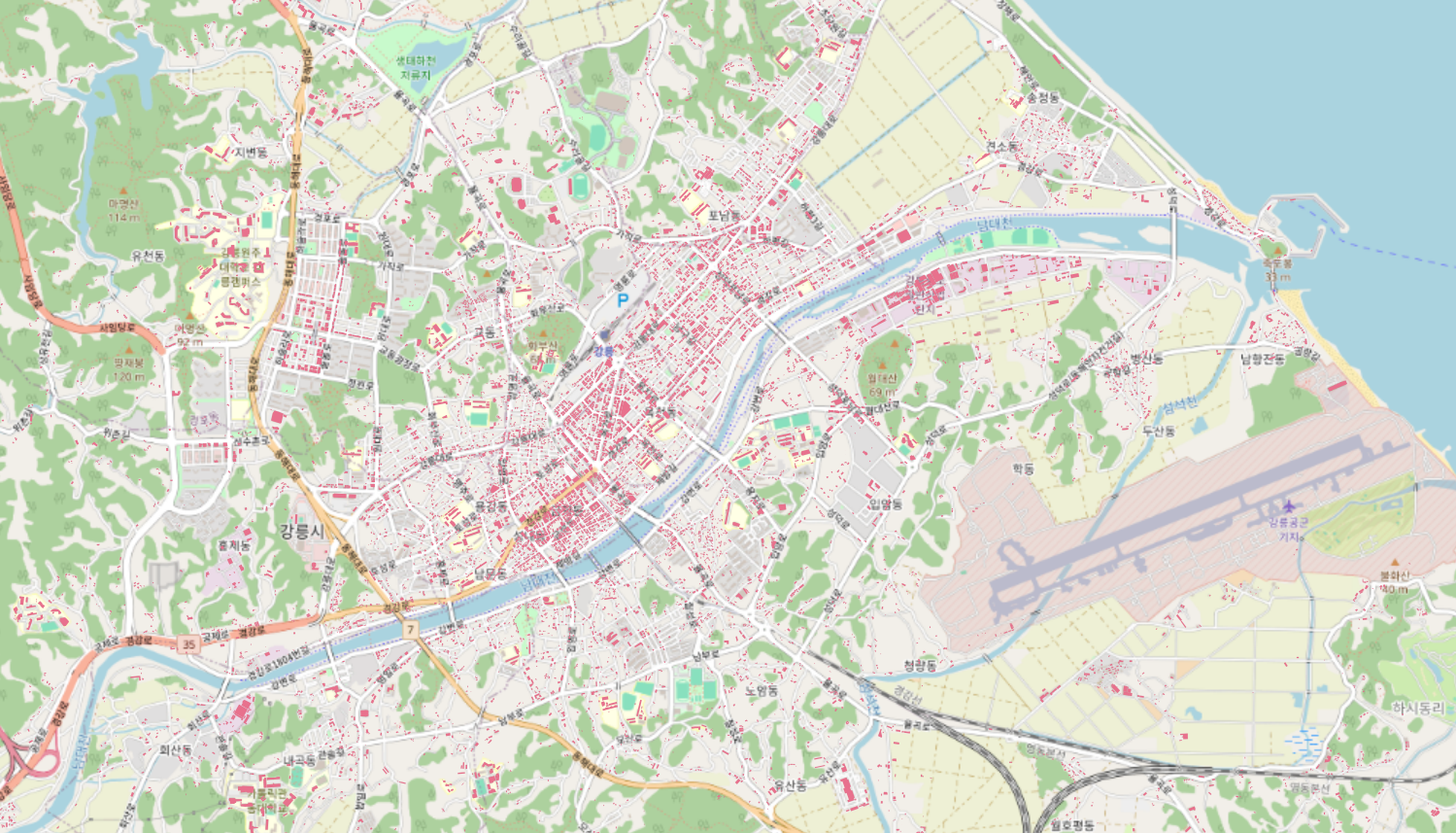 '강원도 강릉시 건물단위 의료시설 입지매력도'상품 썸네일 이미지