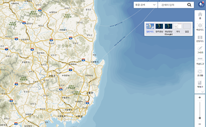 지도 기본 기능 사용 이미지