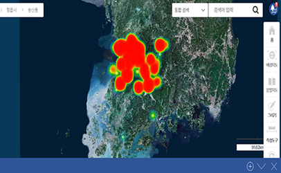 공간정보 분석 사용 이미지